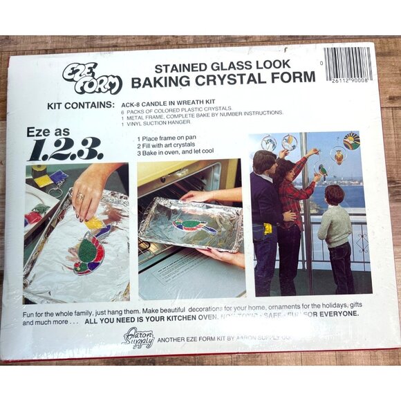 Ack Stained Glass Look Baking Crystal Candle In Wreath Kit For Holiday Craft & D - Picture 3 of 3